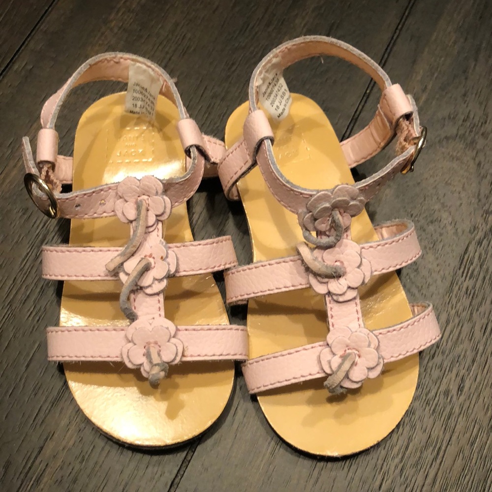 Janie and Jack pink sandals